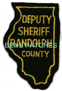 ILLINOIS,A,RANDOLPH COUNTY SHERIFF 12 STATE SHAPED_wm